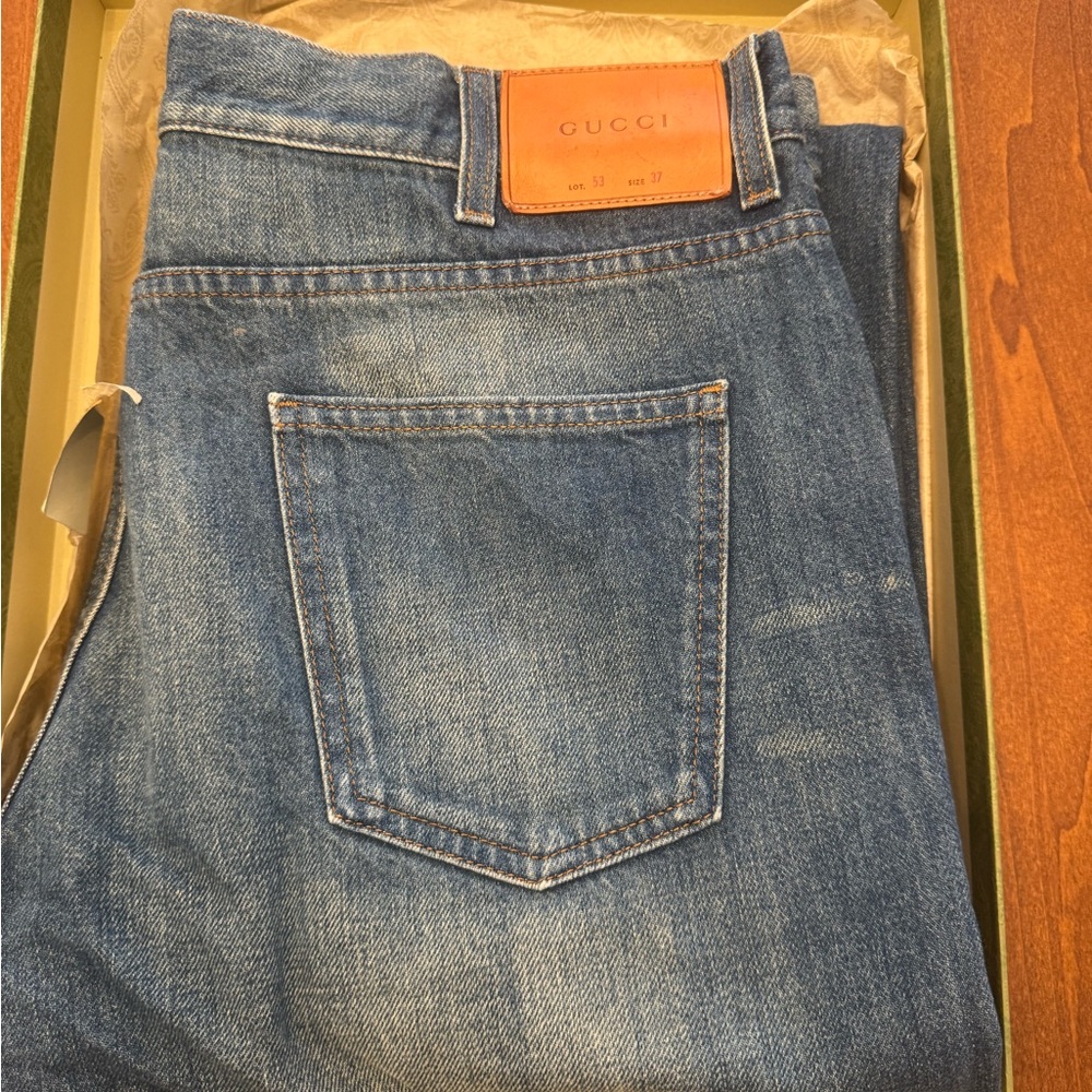 Gucci Men's Blue Denim Jeans